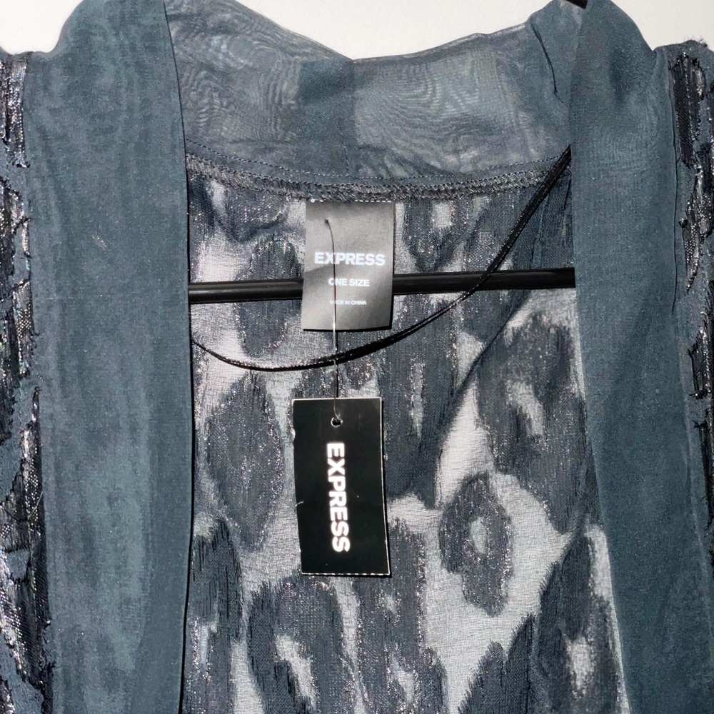 Express Leopard Jacquard Cover-Up - Picture 8 of 9